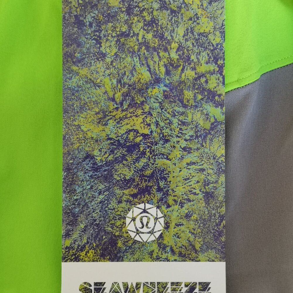 NWT LULULEMON SEAWHEEZE ABTH Green Grey Surge Shorts 6" LL Men's Medium Rare - Picture 7 of 8